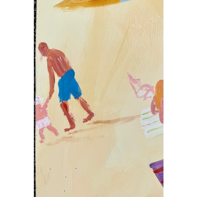 "Enjoying the Beach" Acrylic on Canvas by Joe Davis '08 For Sale - Image 9 of 11