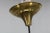 Vintage Art Deco Glass & Brass Pendant, Czechoslovakia, 1930s For Sale - Image 6 of 7