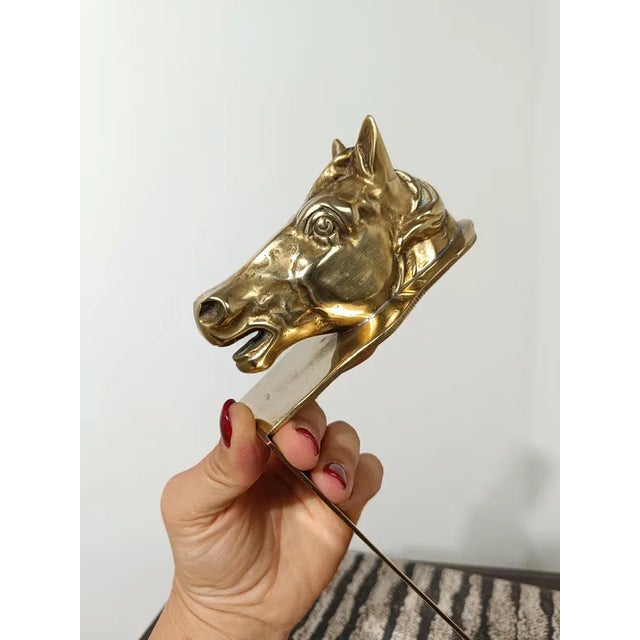 1970s Italian Brass Sculptural Bookend, 1970s For Sale - Image 5 of 13