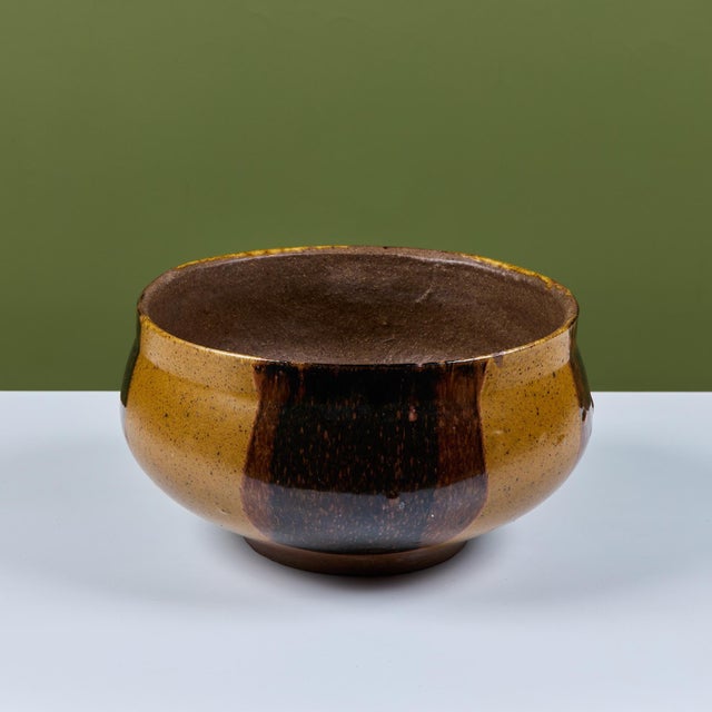 Planter by David Cressey for the Pro/Artisan collection by Architectural Pottery with Cressey’s signature “Flame Glaze.”...