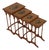 Set of 4 Adams Style Paint Decorated Satinwood Nesting Tables For Sale