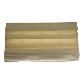 Beige Silk Color Soft Pleated Window Roman Shade For Sale