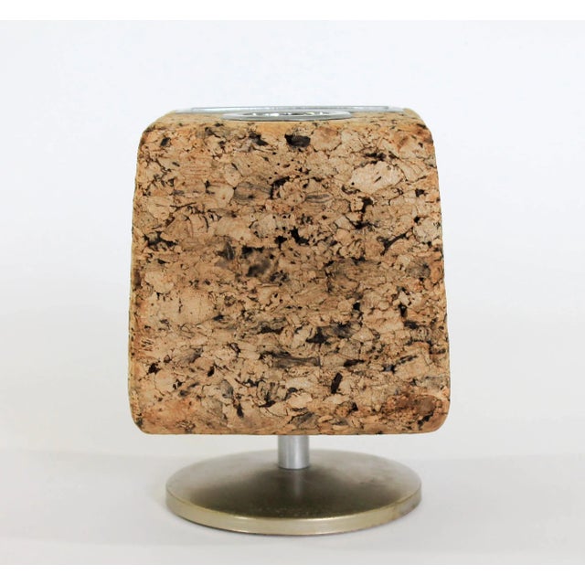 Wood Vintage Park Sherman Swivel Cork Desk Organizer For Sale - Image 7 of 7