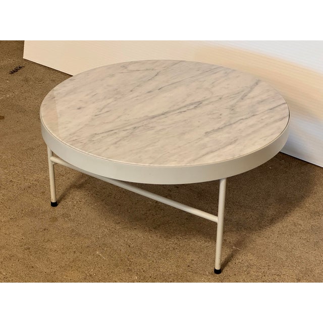 Contemporary Ferm Living Carrara Marble Coffee/Side Table For Sale - Image 3 of 12