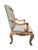 Vintage Georgian Revival Style Carved Wood Armchairs by Plunkett Furniture - Pair For Sale - Image 4 of 10