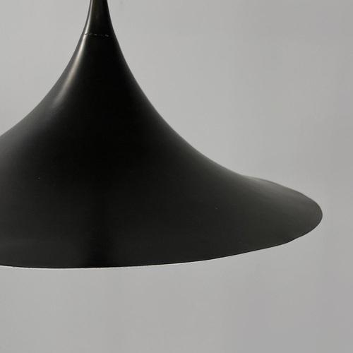 Metal Danish Semi Ceiling Light attributed to Claus Bonderup & Torsten Thorup for Fog & Mørup, 1955 For Sale - Image 7 of 15