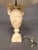 19th Century French Hand-Carved Marble Table Lamp With Floral & Grape Vine Motifs For Sale - Image 10 of 16