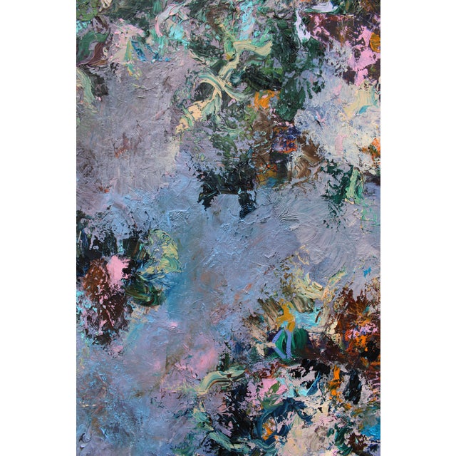 Paint Elven Realms *Original Abstract Oil Painting by Lisa Finlayson For Sale - Image 7 of 12
