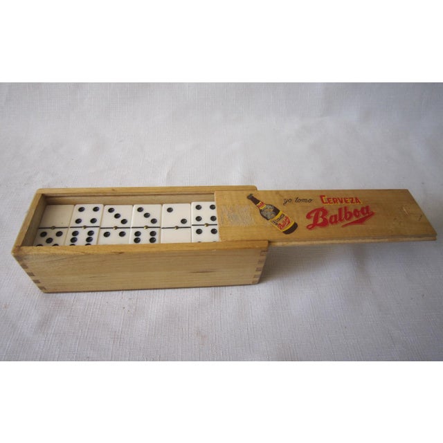 1960's Vintage Dominoes Game, Boxed Set Chairish
