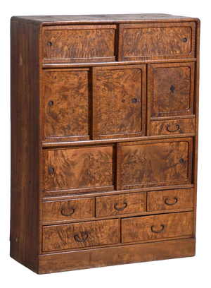 Antique Japanese Mizuya-Dansu Cabinet