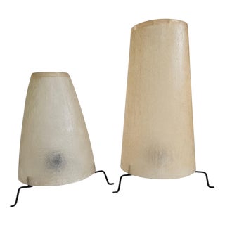 Resin Table Lamps, Set of 2 For Sale