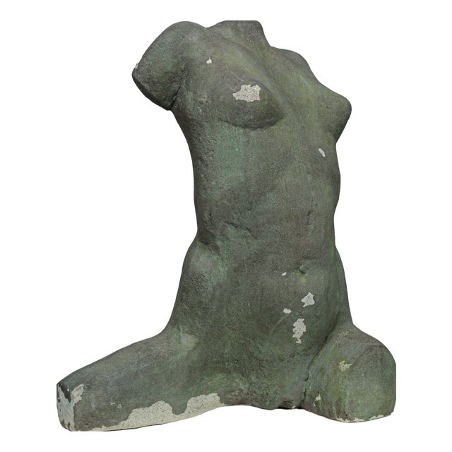 Francine Govers, Female Torso Sculpture, 1990s, Concrete For Sale