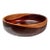 Mid-Century Modern Wood-Turned Hand-Crafted Serving Bowl in Solid Mahogany, C. 1970s For Sale