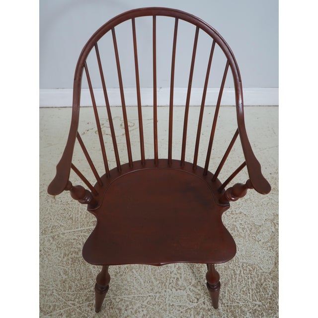 Age: Approx: 40 Years Old Details: Shapley Saddle Seat High Quality Construction Continuous Arm Chair Distressed Crackle...