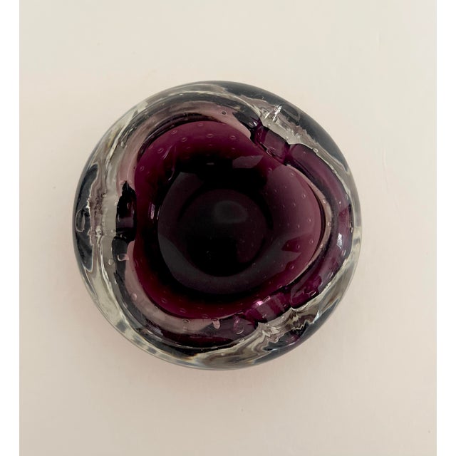 Traditional Italian Glass Ashtray / Catchall For Sale - Image 3 of 4