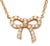 2000 - 2009 Tiffany and Co 18k Rose Gold and Diamond Delicate Bow Necklace For Sale - Image 5 of 8