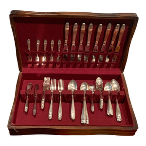 Mid Century Stainless Flatware Set by Harmony House