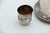 Cut Glass Night Decanter with Silver Base and Cup, in Good conditions.