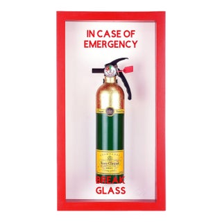 In Case of Emergency Break Glass, Veuve Cliquot' by Plastic Jesus For Sale