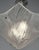 Silver Hettier & Vincent Art Deco Pendant Chandelier Circa 1930 - Hexagonal Glass & Nickel For Sale - Image 8 of 14