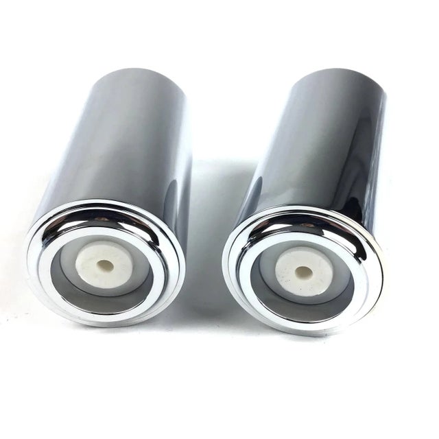 Metal Wedgwood England Silver Plate Salt & Pepper Set - a Pair For Sale - Image 7 of 10