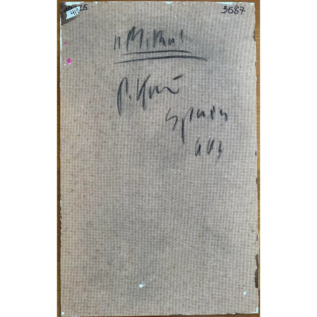 1960s “Miró” by Artist Peter Keil Original 1964 Painting For Sale - Image 5 of 6