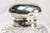 Late 19th Century Elegant Solid Crystal Swirl Antique English Sterling Silver Paperweight Inkwell Desk Home Decor For Sale - Image 5 of 18