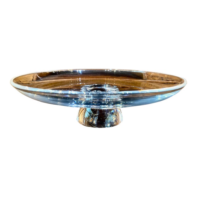 1950s Steuben Mid-Century Cake Stand For Sale