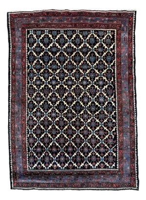 Antique Hamadan Rug, 1920s