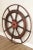 Art Deco Antique Nautical 52 Inch Wooden Ships Wheel For Sale - Image 3 of 12
