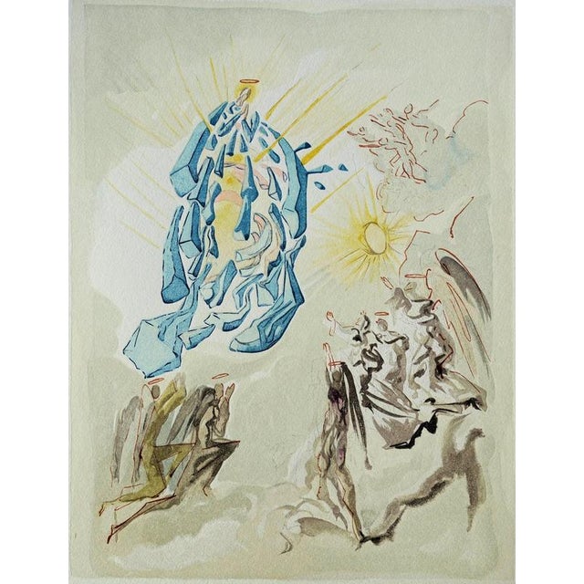 Salvador dali (1904-1989) paradise 26: apotheosis of mary color woodcut unsigned on bfk rives vellum 26 x 33 cm (c. 10 x...