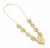 Contemporary 18k Byzantine Style Chain Necklace Yellow Gold Fancy Carved 9 Coins For Sale - Image 3 of 7