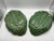 Beautiful set of two vintage **Bordallo Pinheiro Green Cabbage Relish Dishes**, featuring the iconic cabbage leaf design...