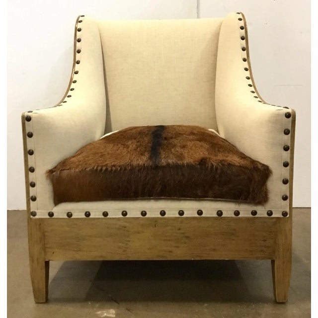 Organic Modern Tulsa Cowhide Club Chair Chairish
