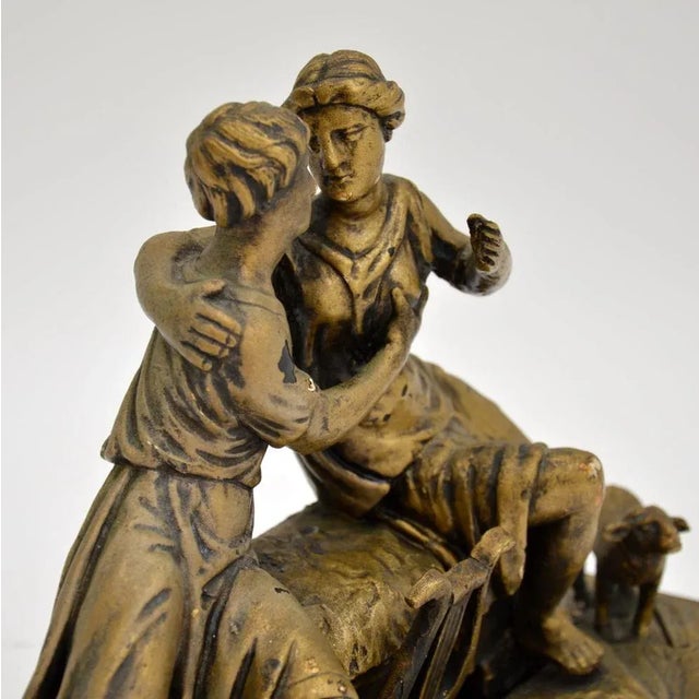 Gold Classical Carved Wood Sculpture, 1890s For Sale - Image 8 of 13