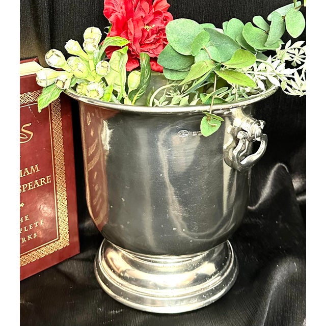 Vintage Pewter Champagne Bucket Valpeltro Artale of Italy Chairish