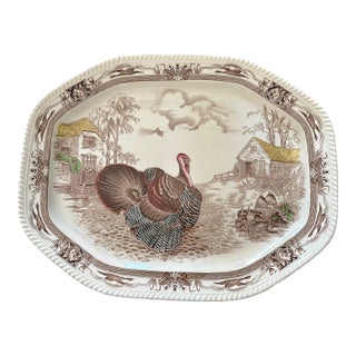 English Turkey Platter by Johnson Bros For Sale