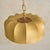 Italian Cocoon Pendant with Brass + Wood Detail, 1960s For Sale - Image 4 of 11