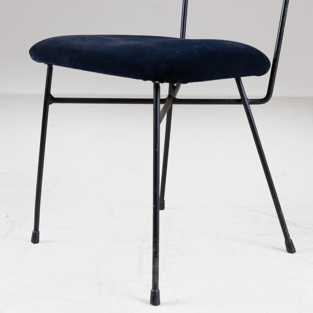 Metal Black Elettra Chairs by BBPR for Arflex, 1954, Set of 4 For Sale - Image 7 of 18