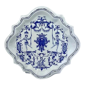 Vintage Chelsea House Blue & White Wall Plaque