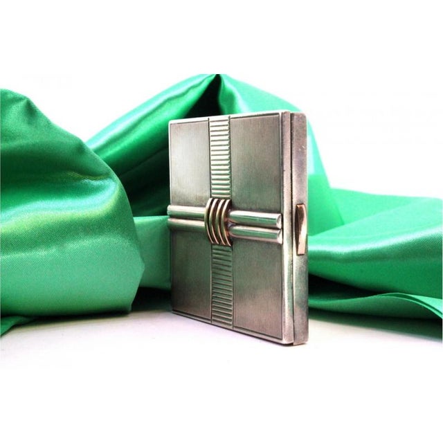 Metal 18k Gold Beauty Box and Case For Sale - Image 7 of 8