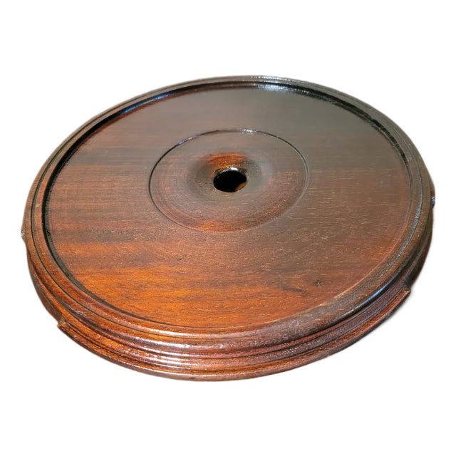Round Mahogany Chinese Stand For Sale