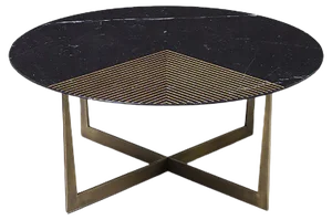 Gold Radius Coffee Table from Alex Mint