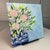 Contemporary Bouquet in Blue & White Vase Acrylic Painting Floral Wall Art 8"x8" Unframed For Sale - Image 3 of 7