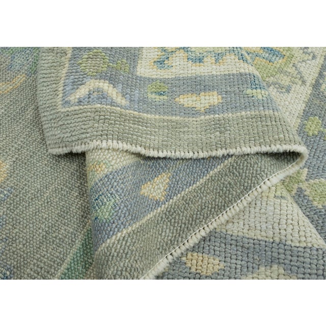 Textile Turkish Oushak Rug 5'3" x 6'9" #17035 For Sale - Image 7 of 8