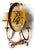 1990s Mid-Century Modern Gold Leaf 2-Light Crystal Wall Sconce For Sale - Image 11 of 14
