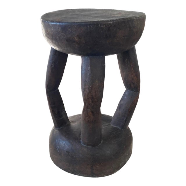 African Vintage Milk Stool Hehe Gogo People Tanzania 13.5" H For Sale