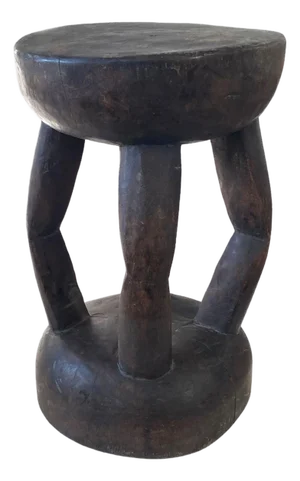 African Vintage Milk Stool Hehe Gogo People Tanzania 13.5" H