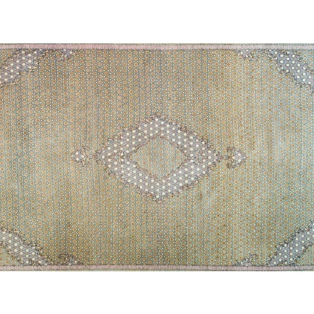 Vintage Persian Qum Rug For Sale In Chicago - Image 6 of 12