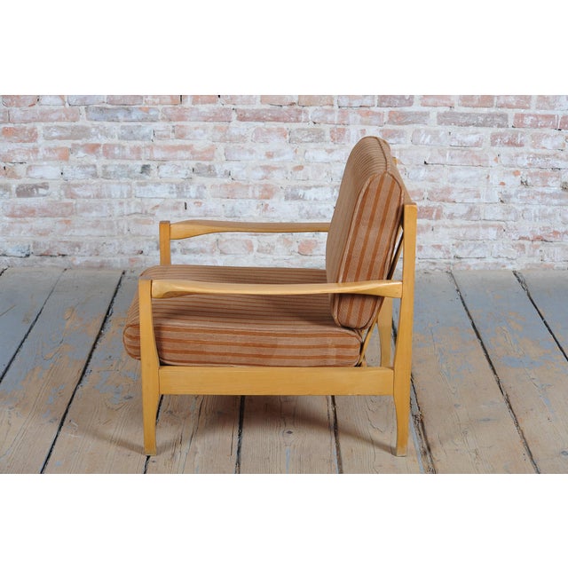 1960s Mid-Century Beech Armchairs attributed to Jitona Soběslav, Czech. 1960s, Set of 2 For Sale - Image 5 of 18